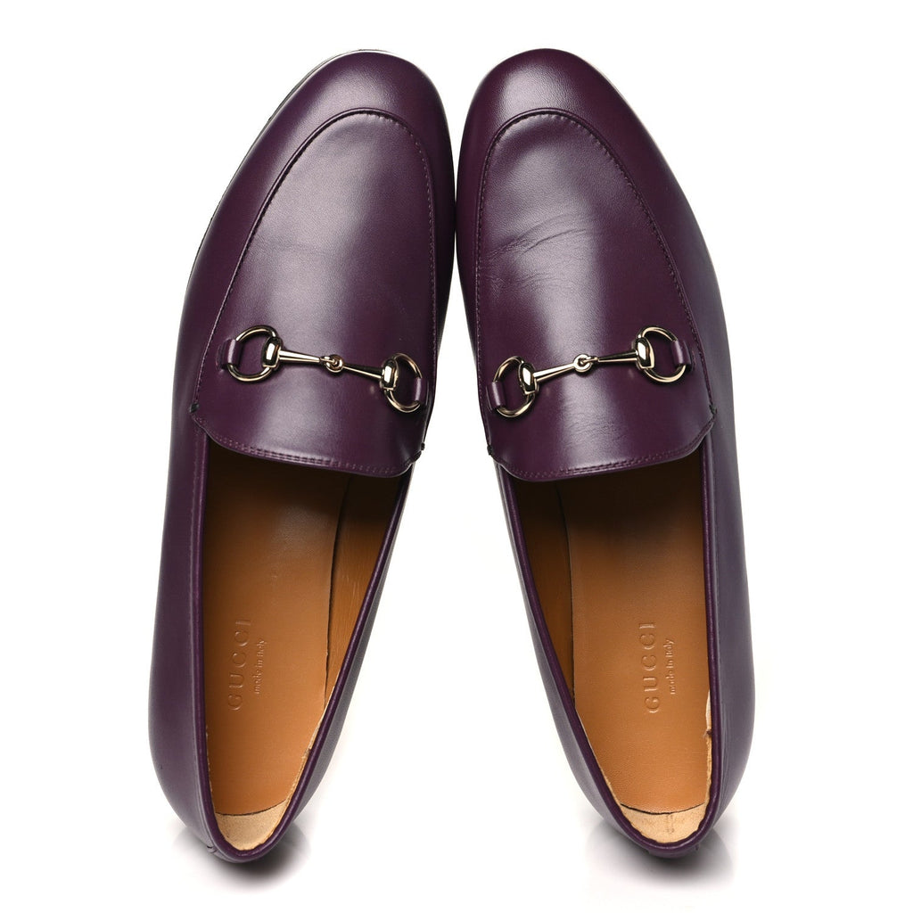 Calfskin Womens Jordaan Horsebit Loafers 38.5 Rosso Ancora