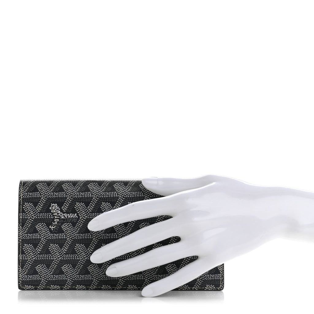 Goyardine Long Bi-Fold Wallet Grey