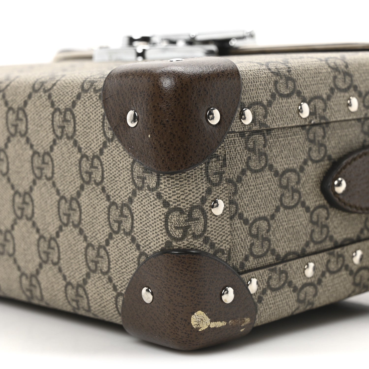 GG Supreme Monogram Globe-Trotter Beauty Case Brown