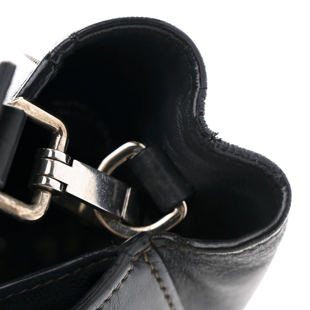 City Calf Tote Black