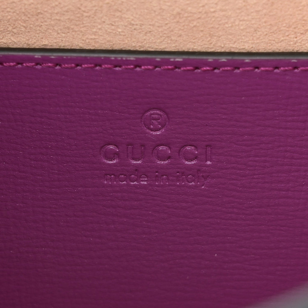 Azalea Calfskin Web Monochrome Mini Horsebit 1955 Chain Shoulder Bag Spicy Cyclamin