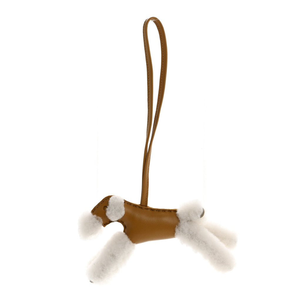 Milo Lambskin Shearling Budy Charm Biscuit