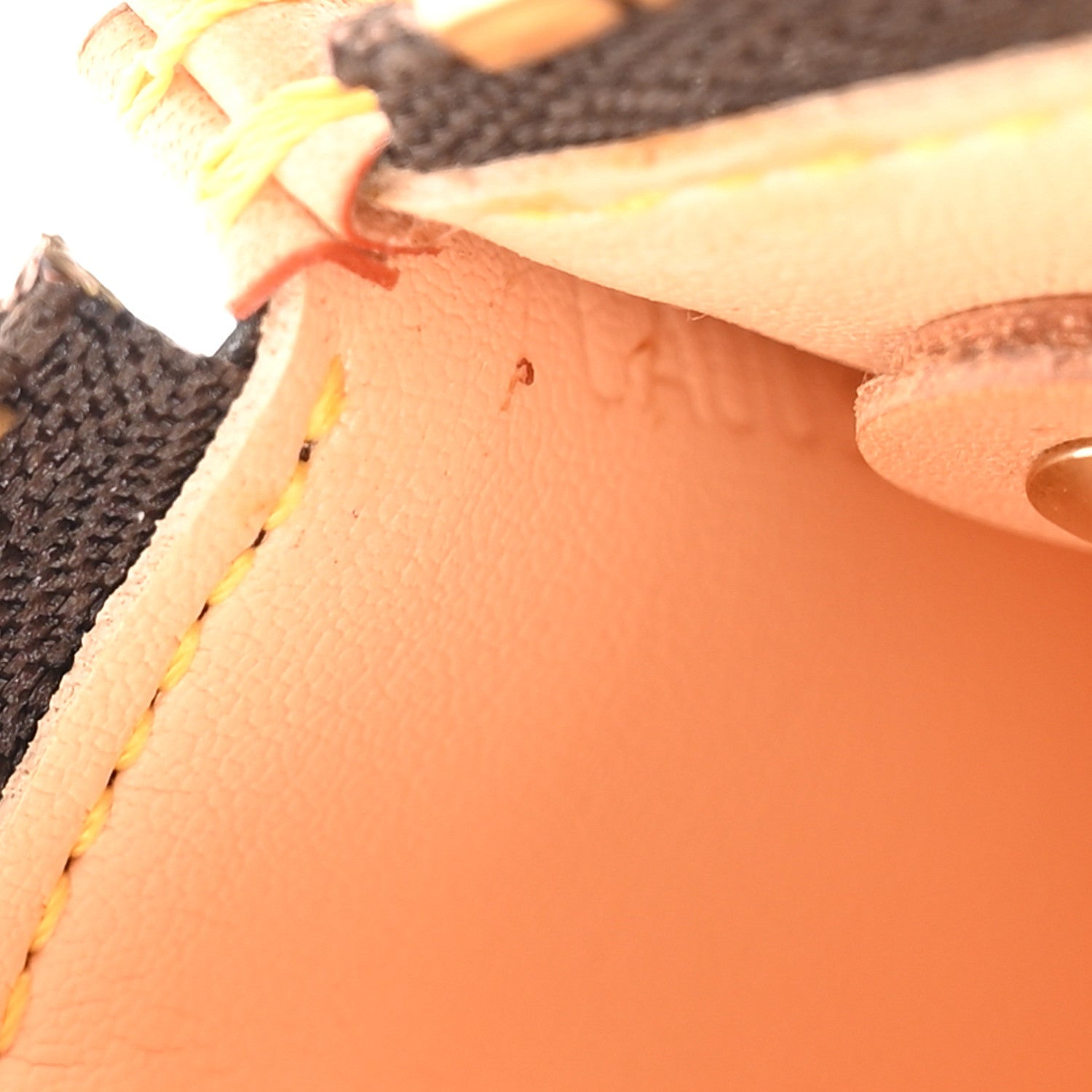 Monogram Cherry Blossom Key Pouch Brown