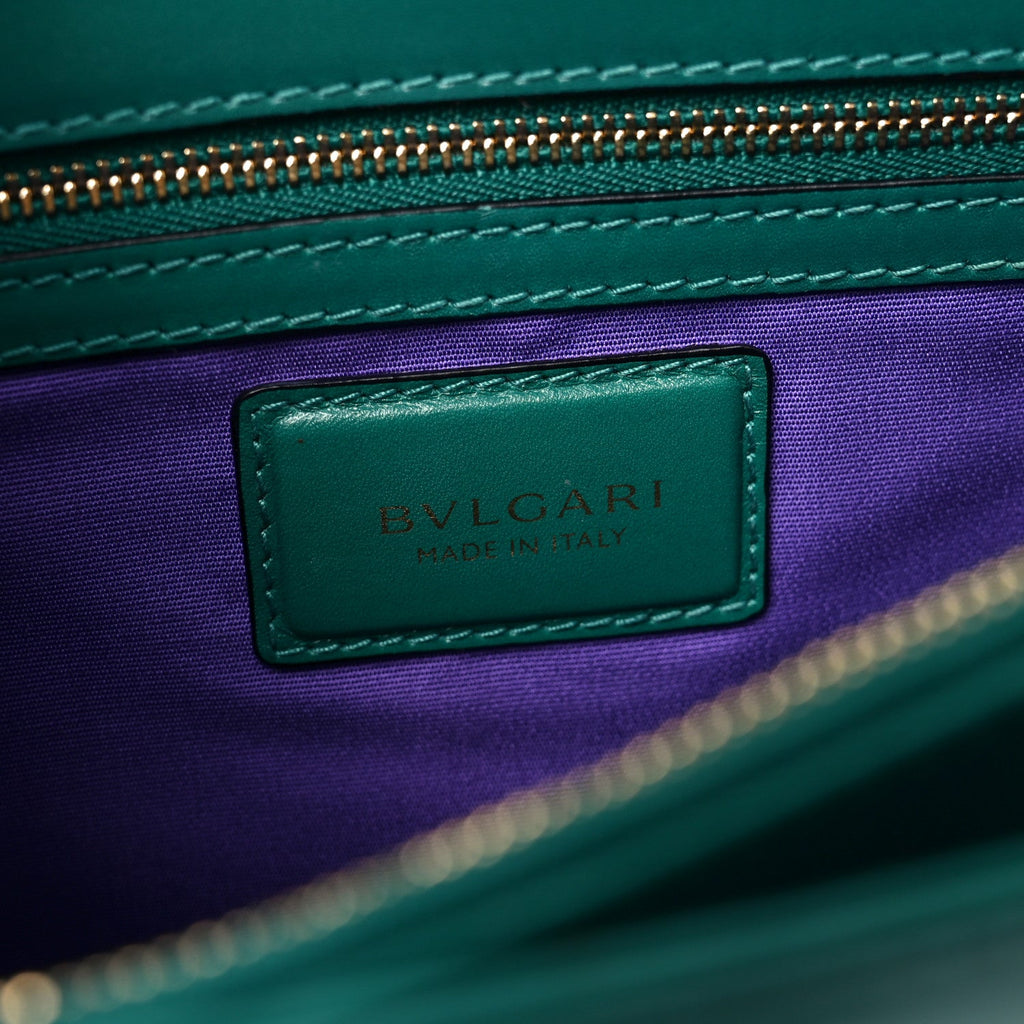 Calfskin Serpenti Forever Shoulder Bag Emerald Green