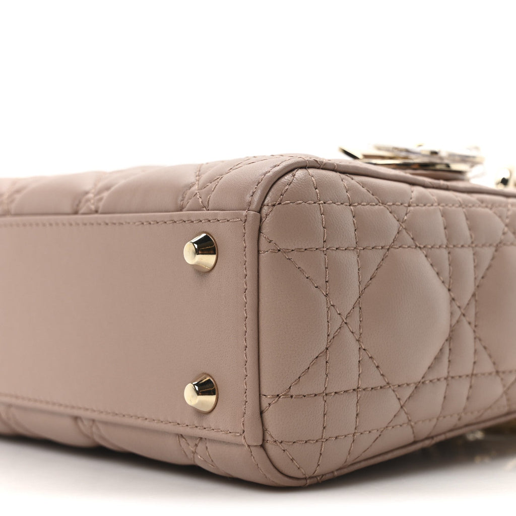 Lambskin Cannage Mini Lady Dior Fard