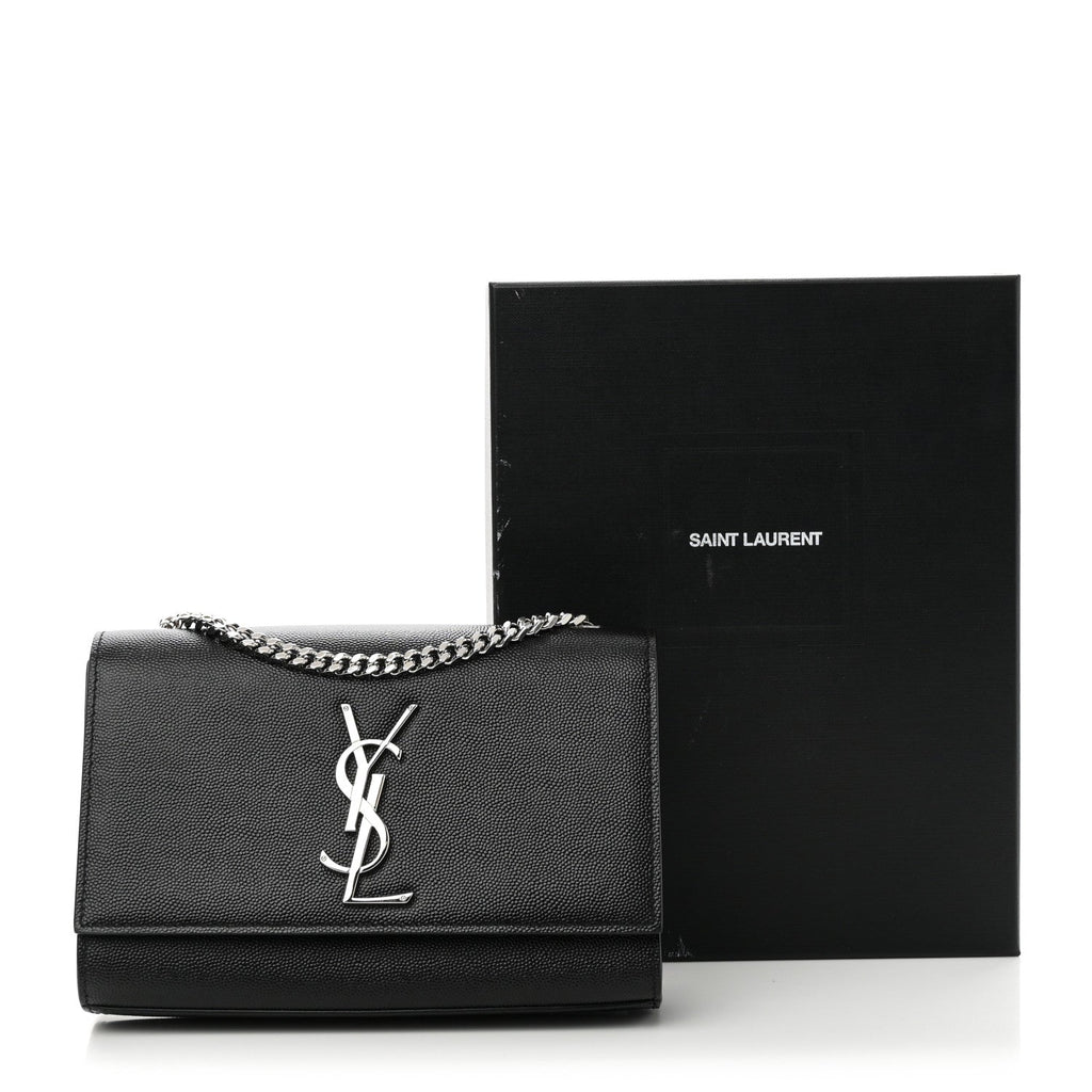 Grain De Poudre Small Monogram Kate Satchel Black