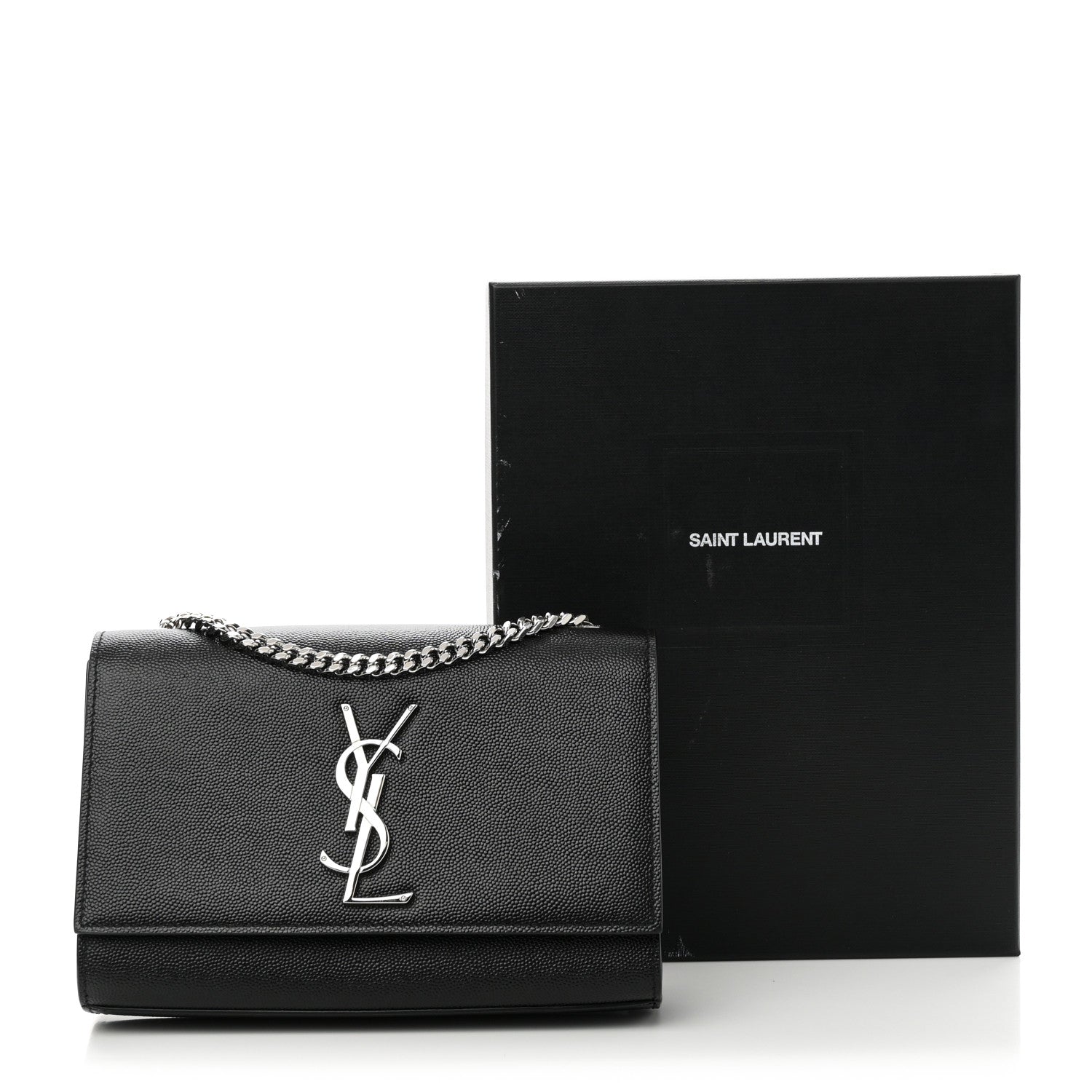 Grain De Poudre Small Monogram Kate Satchel Black