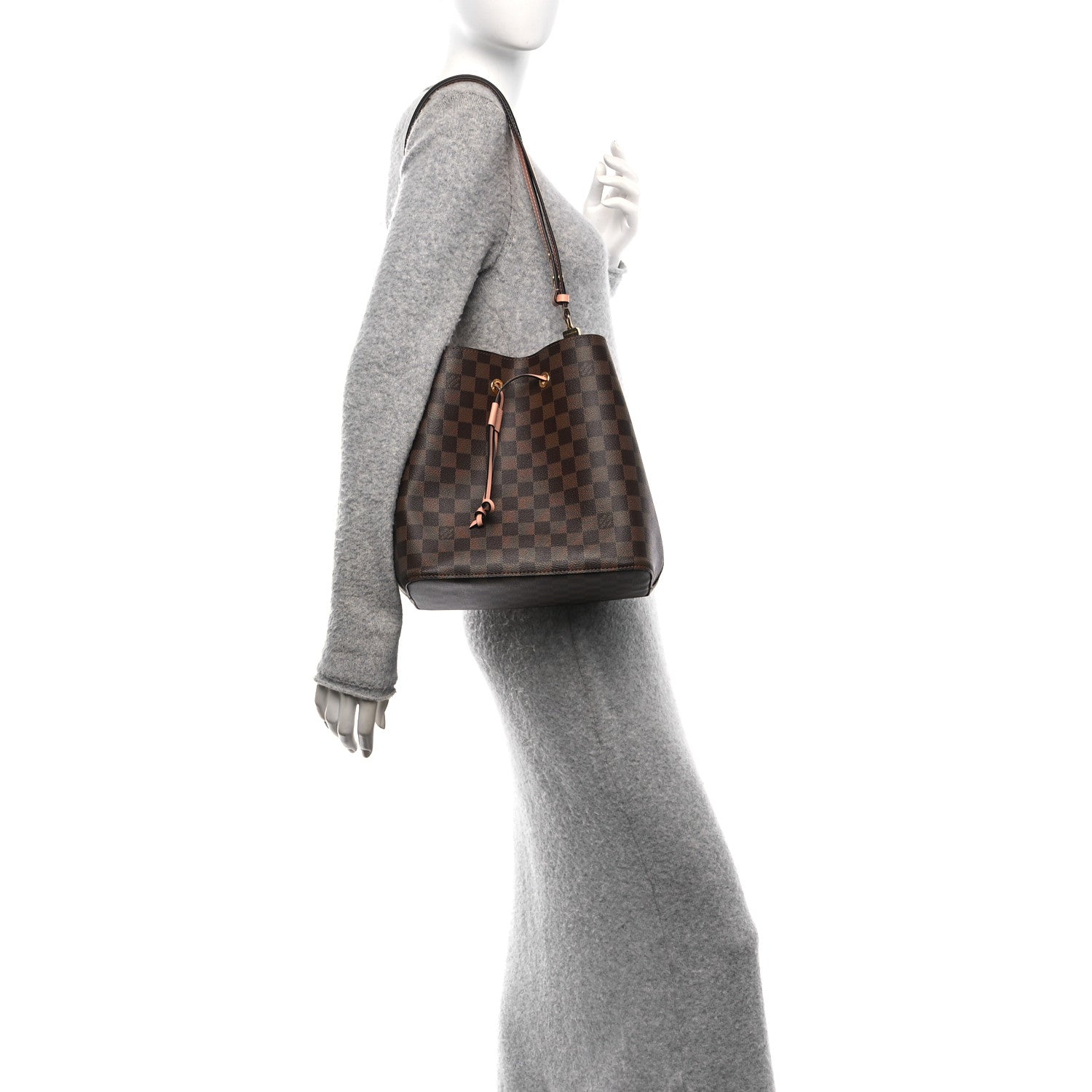 Damier Ebene Neonoe MM Venus Pink