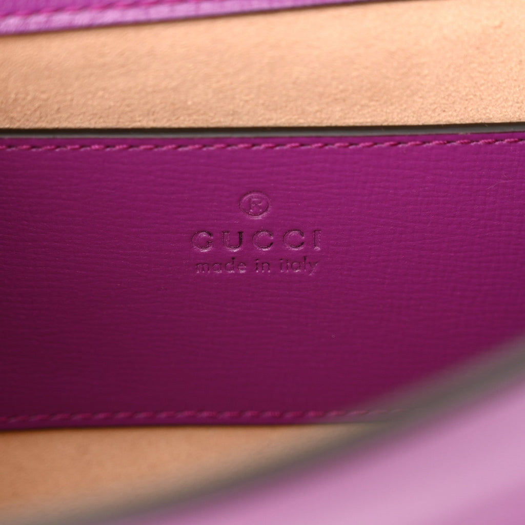 Azalea Calfskin Web Small Horsebit 1955 Crossbody Bag Spicy Cyclamin