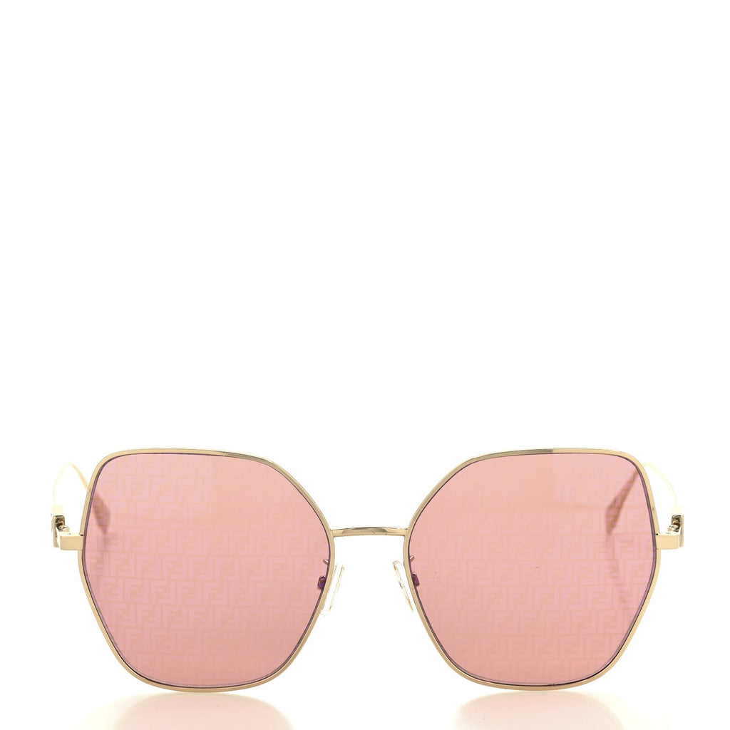 Metal Aviator FF Sunglasses FE40033U  Pink