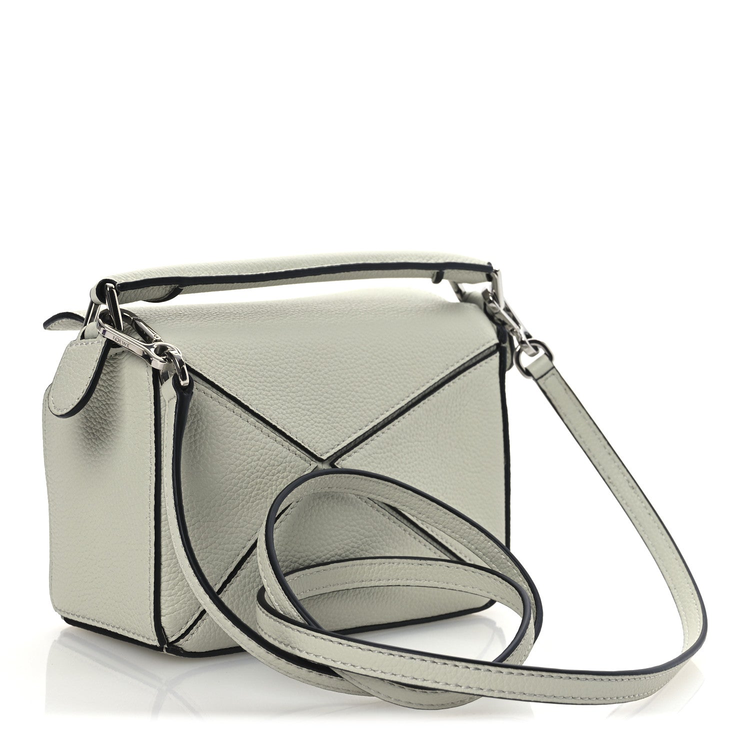 Calfskin Mini Puzzle Bag Light Celadon