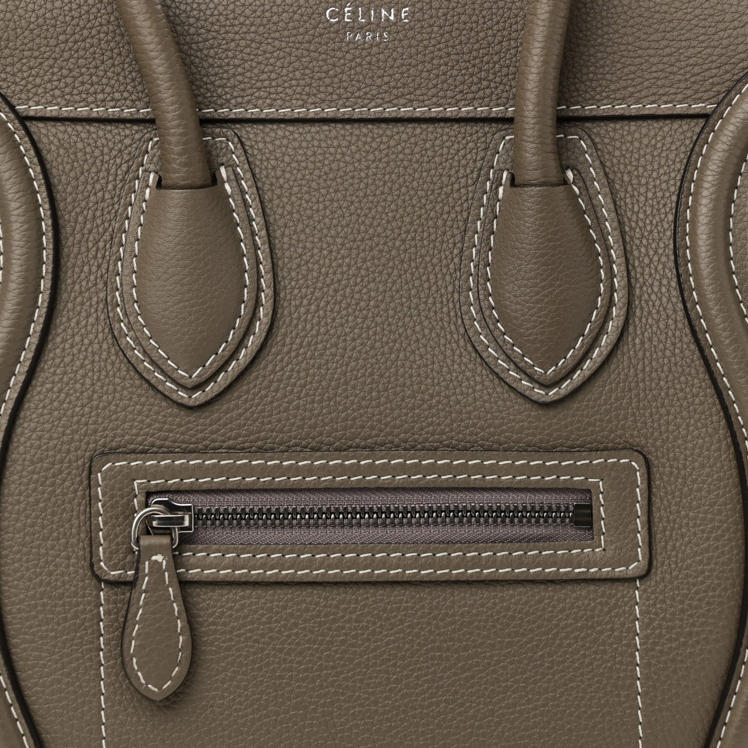 Drummed Calfskin Micro Luggage Souris