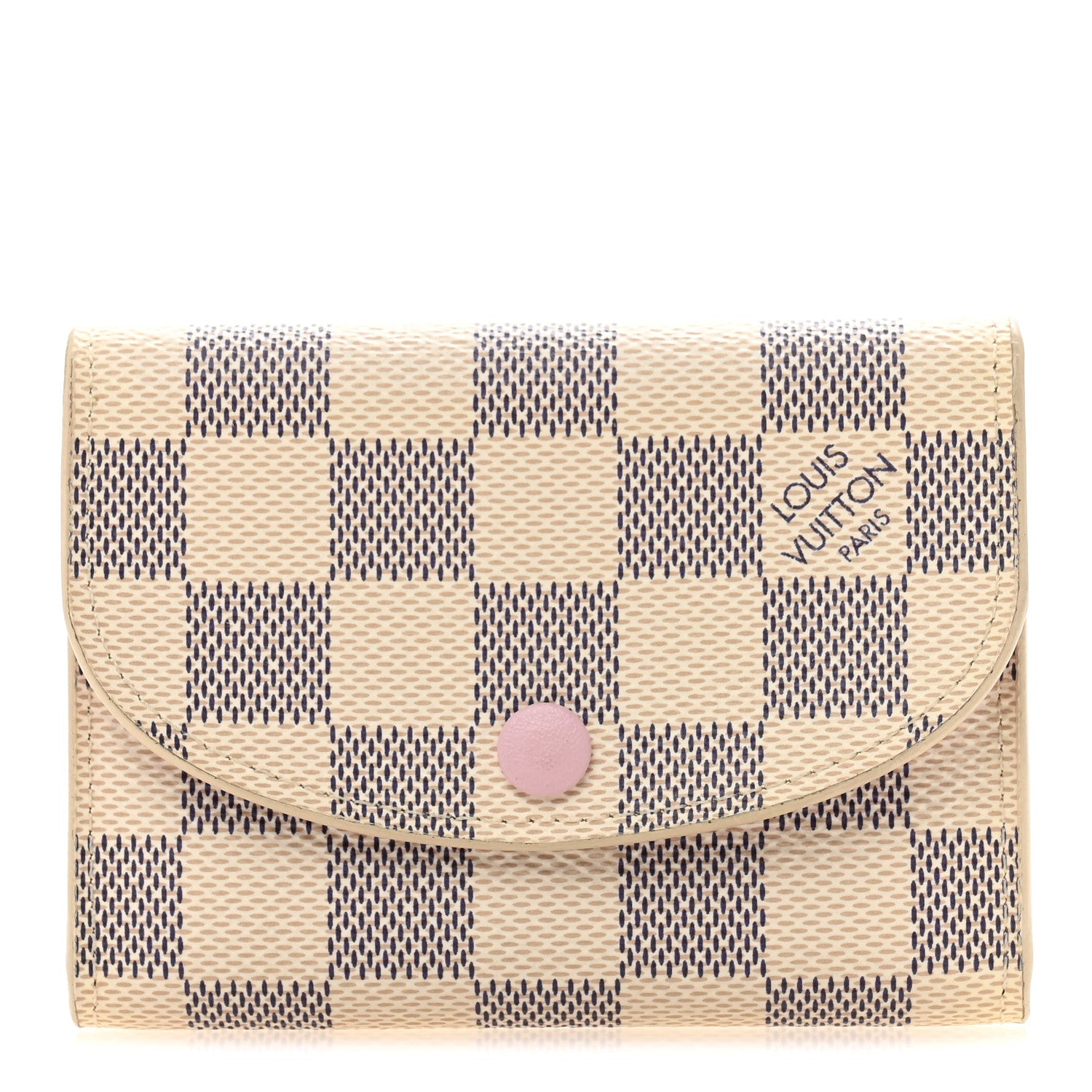 Damier Azur Rosalie Coin Purse Rose Ballerine