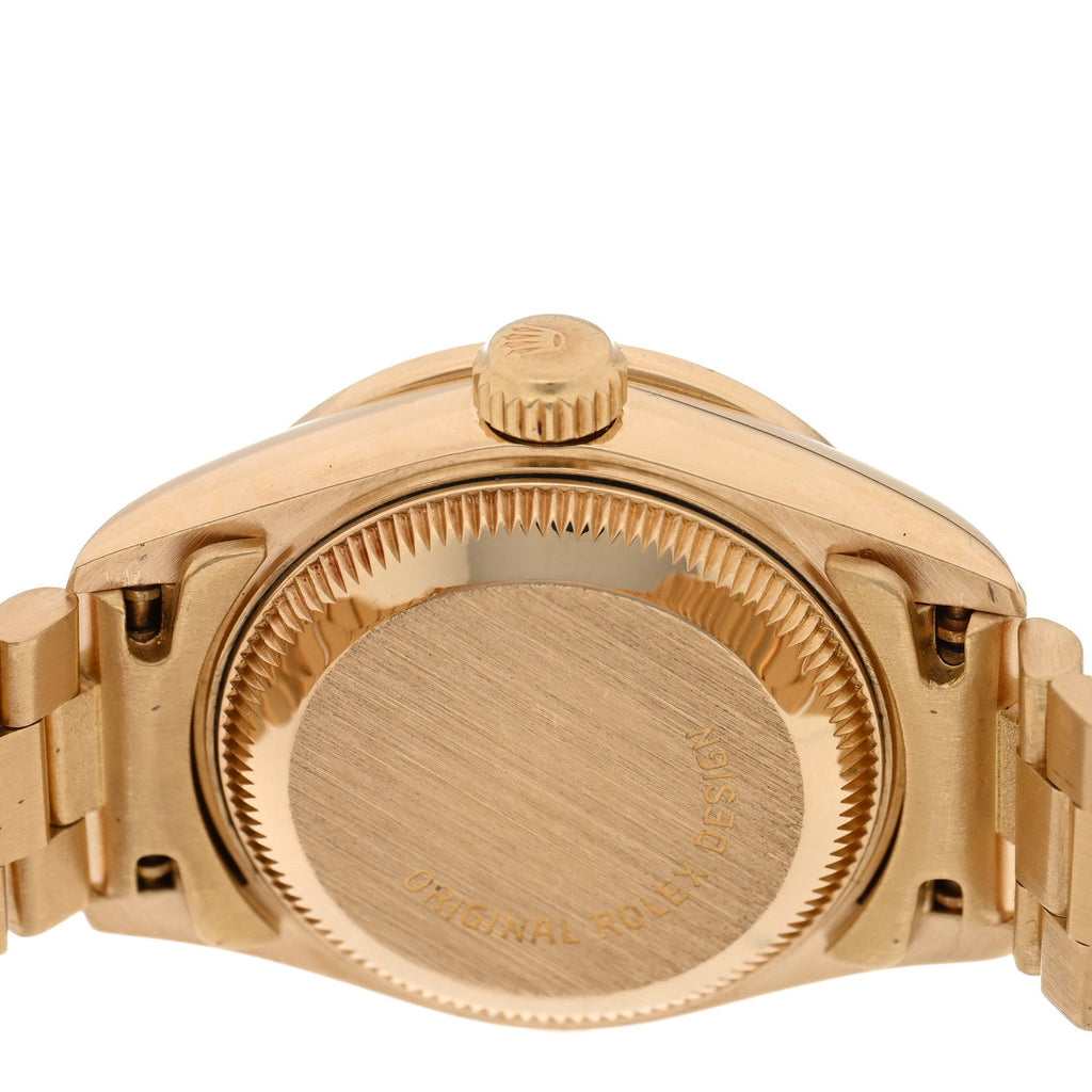 18K Yellow Gold Diamond 26mm Datejust President Watch Champagne 69138