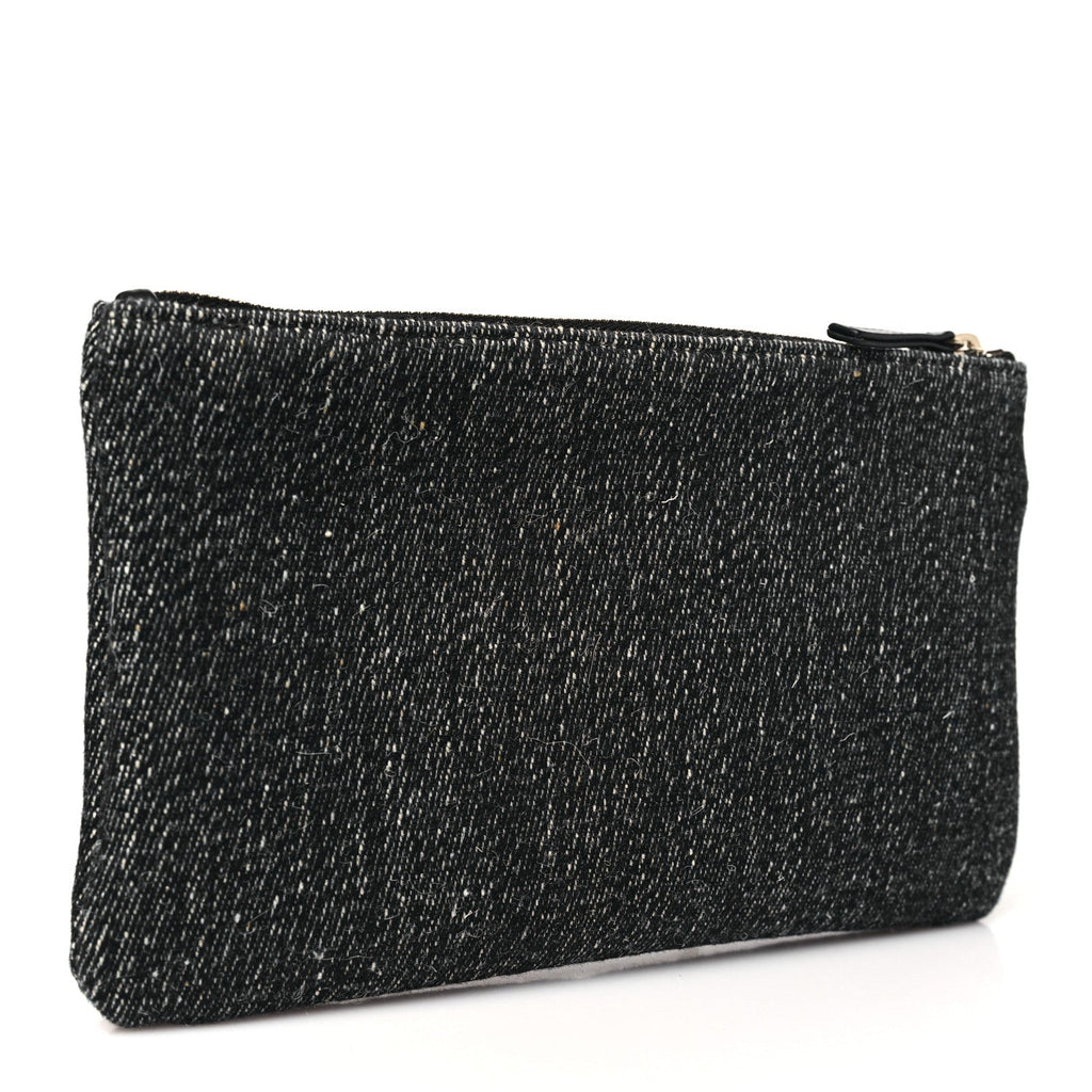 Denim Small Deauville Zipped Pouch Dark Blue