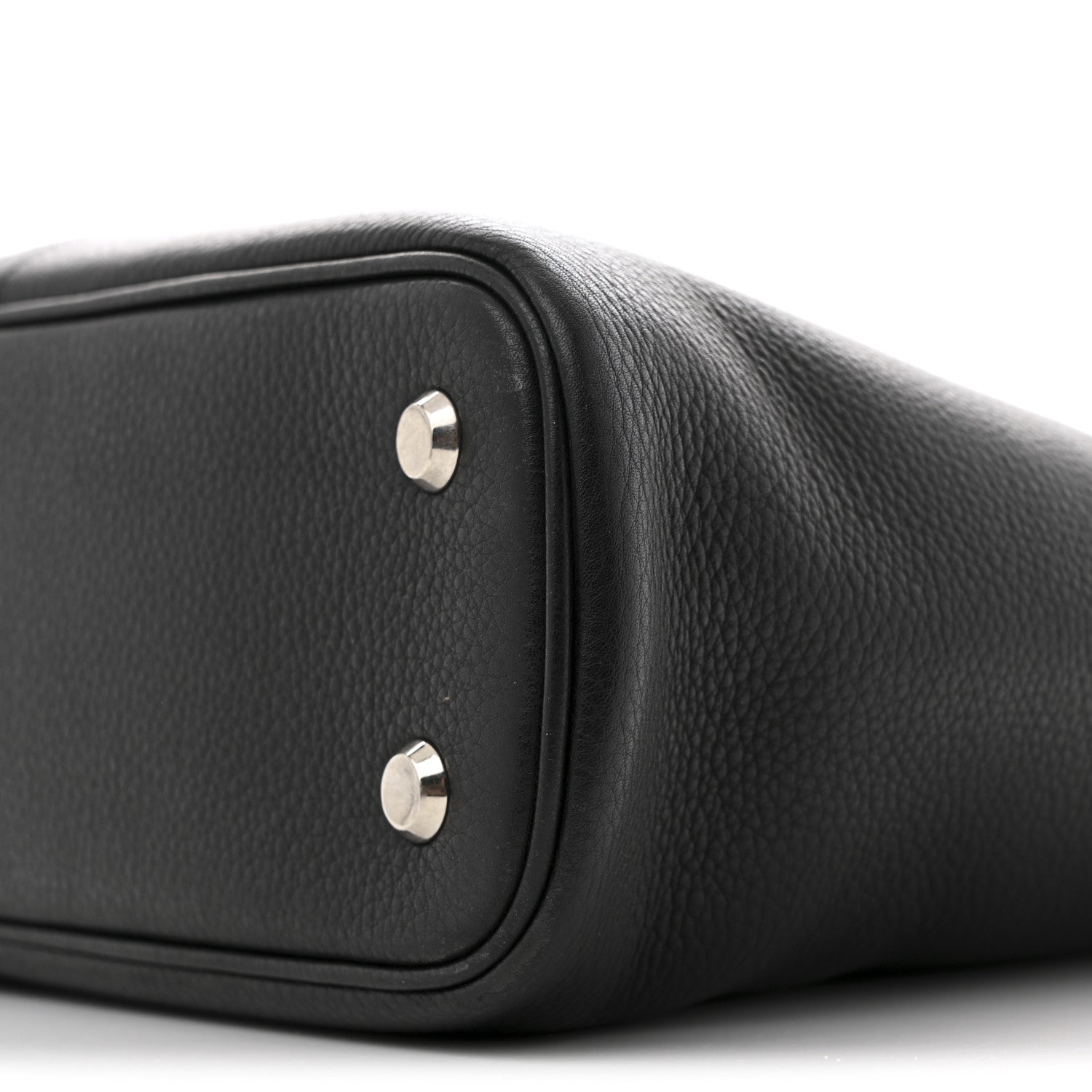 Grained Calfskin Medium Locker Hobo Black