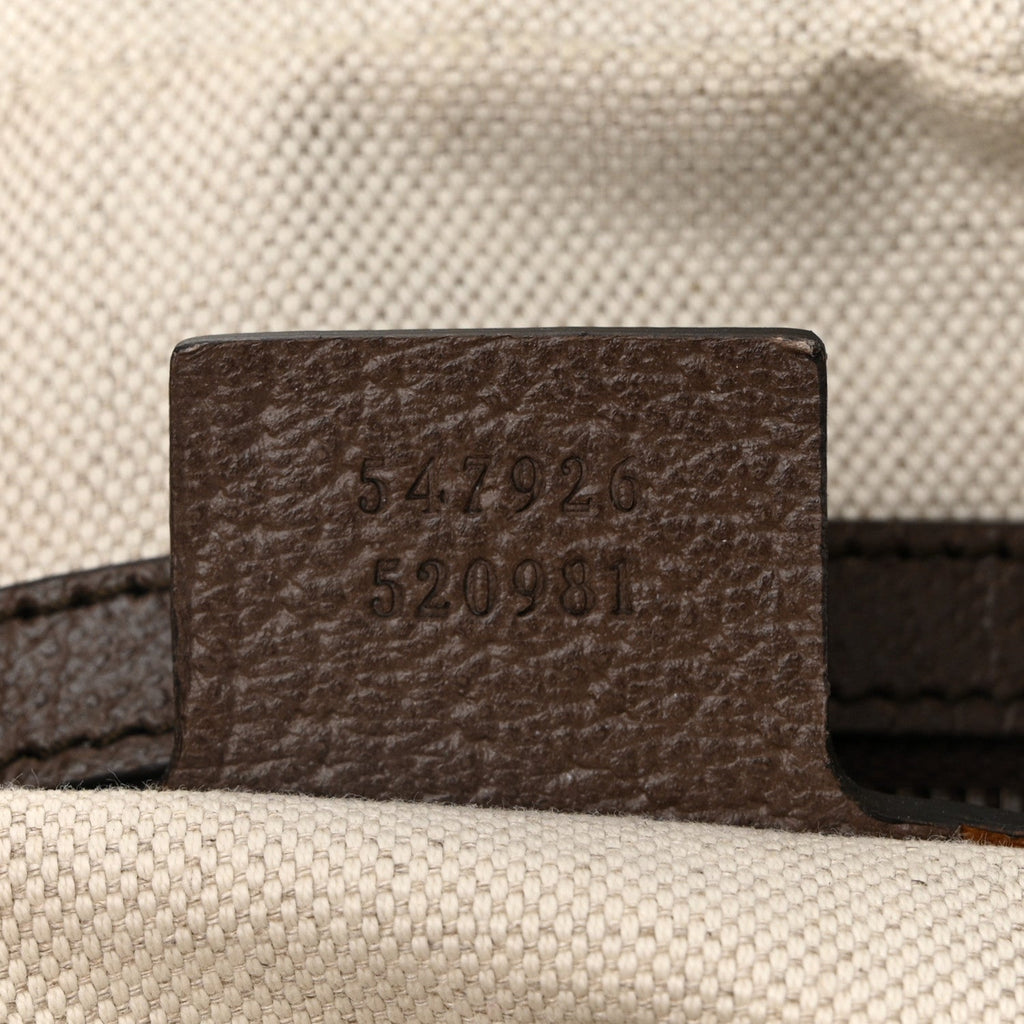 GG Supreme Monogram Web Small Ophidia Messenger Bag Brown