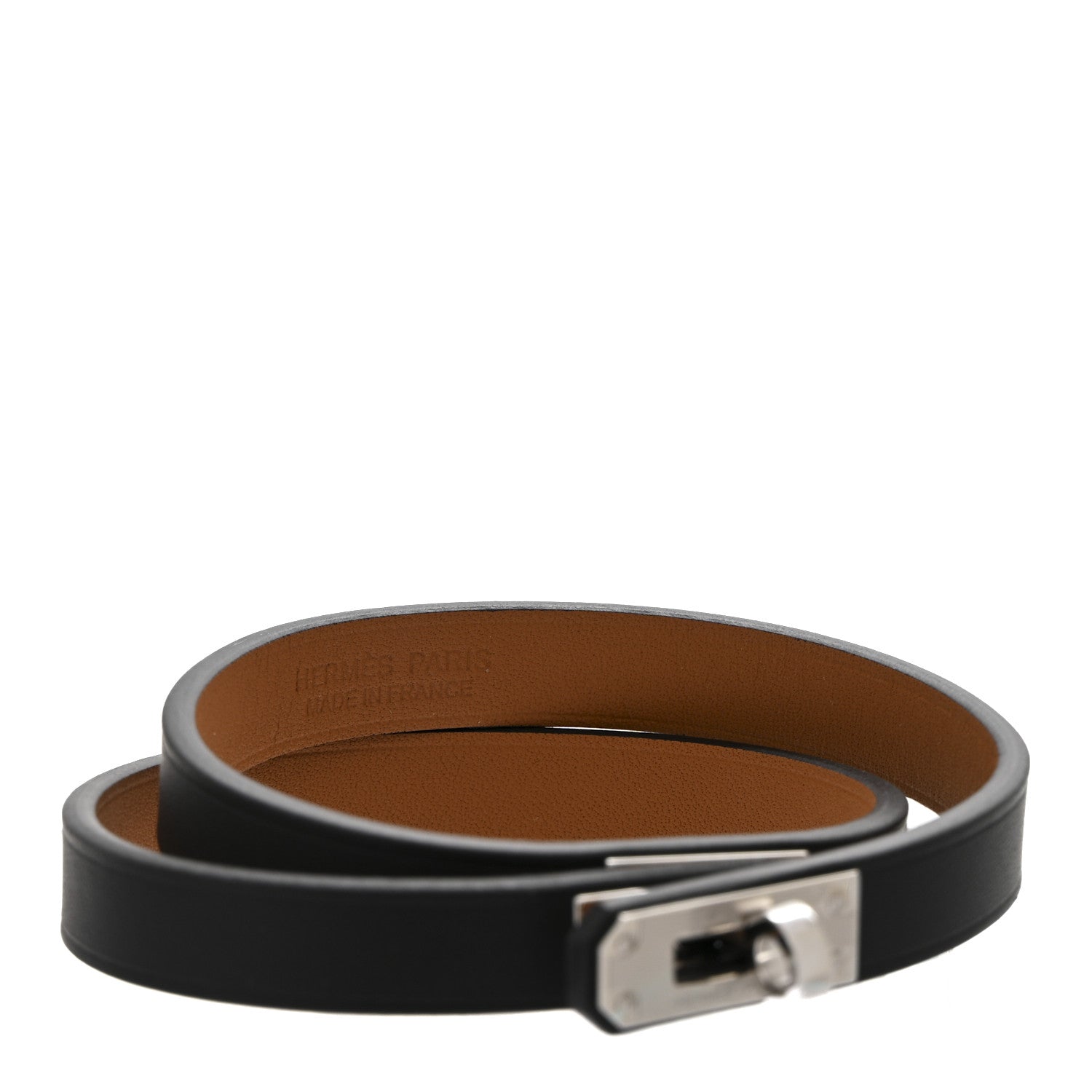 Box Kelly Double Tour Bracelet T4 Black