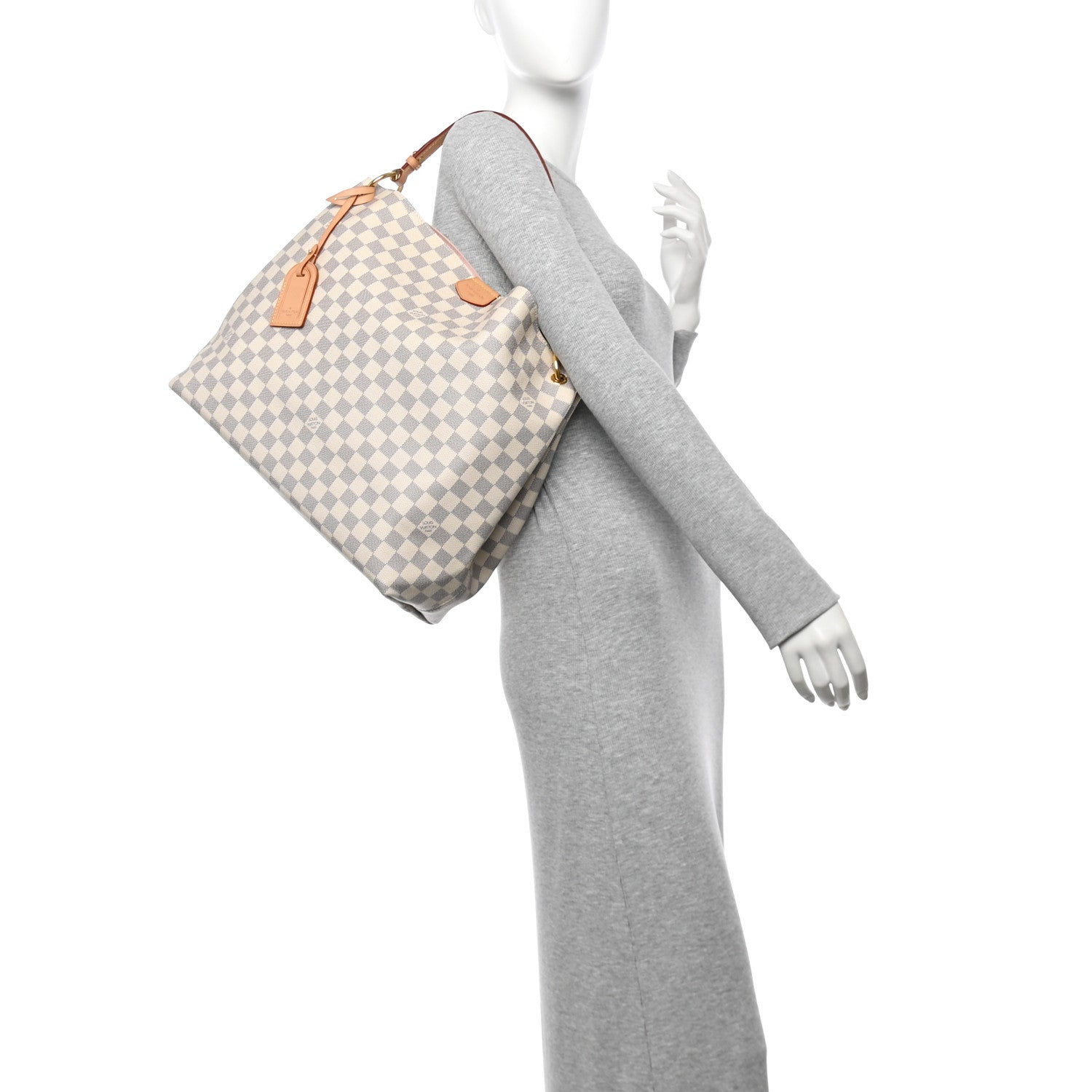 Damier Azur Graceful MM Rose Ballerine