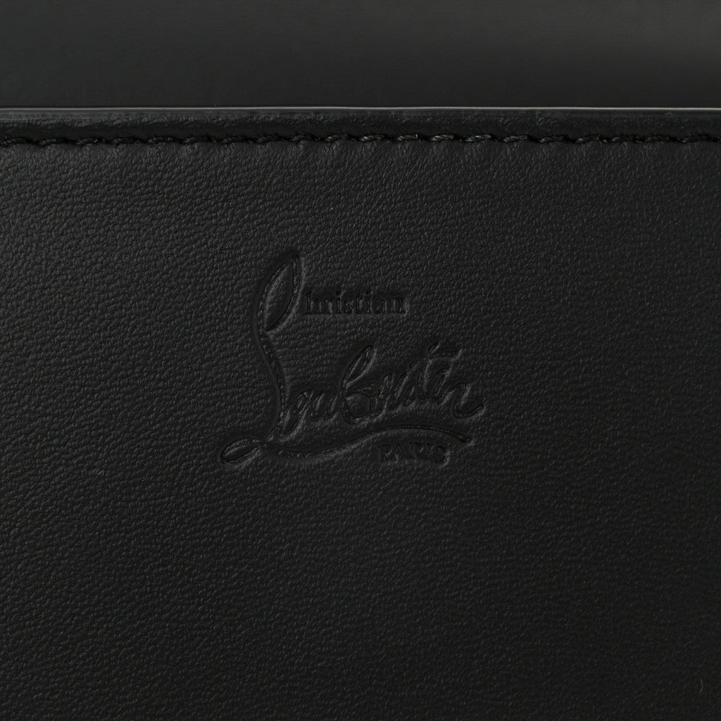 Calfskin Spikes Paloma Clutch Black