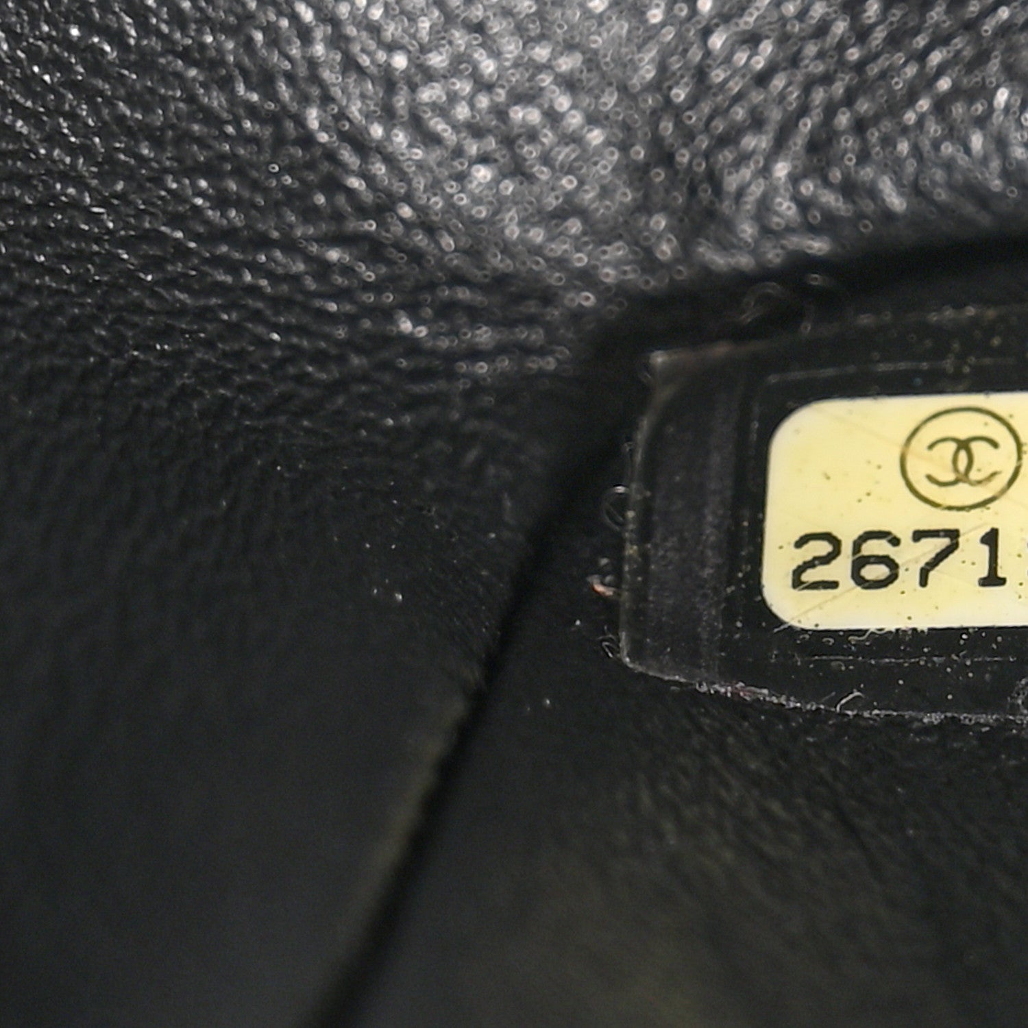 Lambskin Quilted Studded Mini Rectangular Flap Black