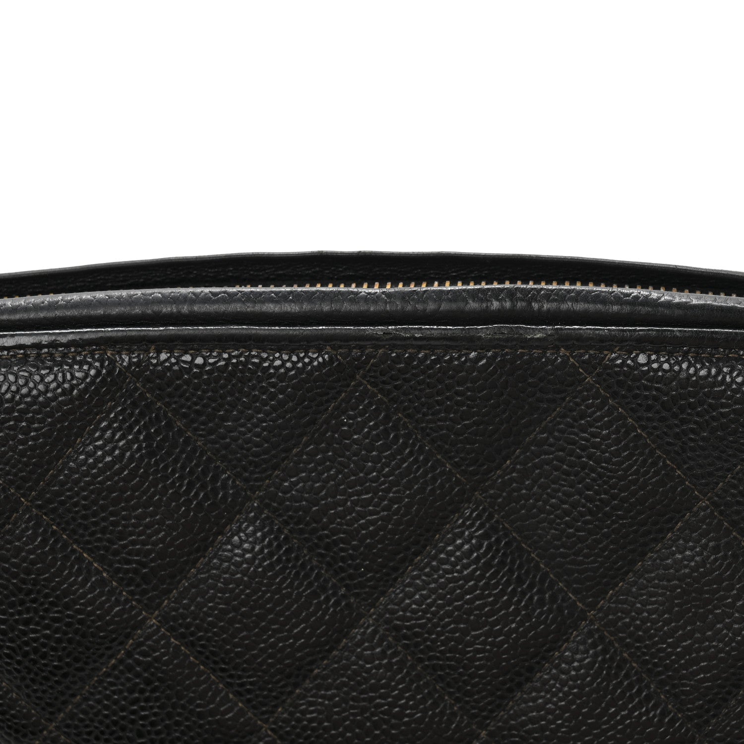 Caviar Quilted Camera Case Black