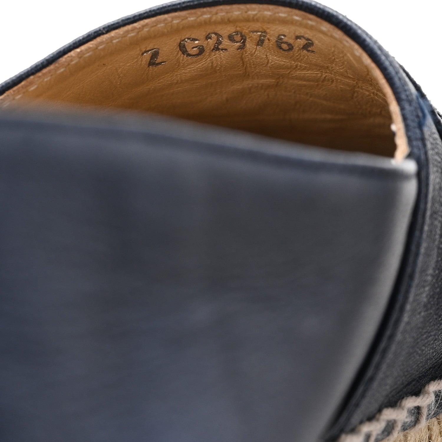 Lambskin CC Espadrilles 36 Navy Black