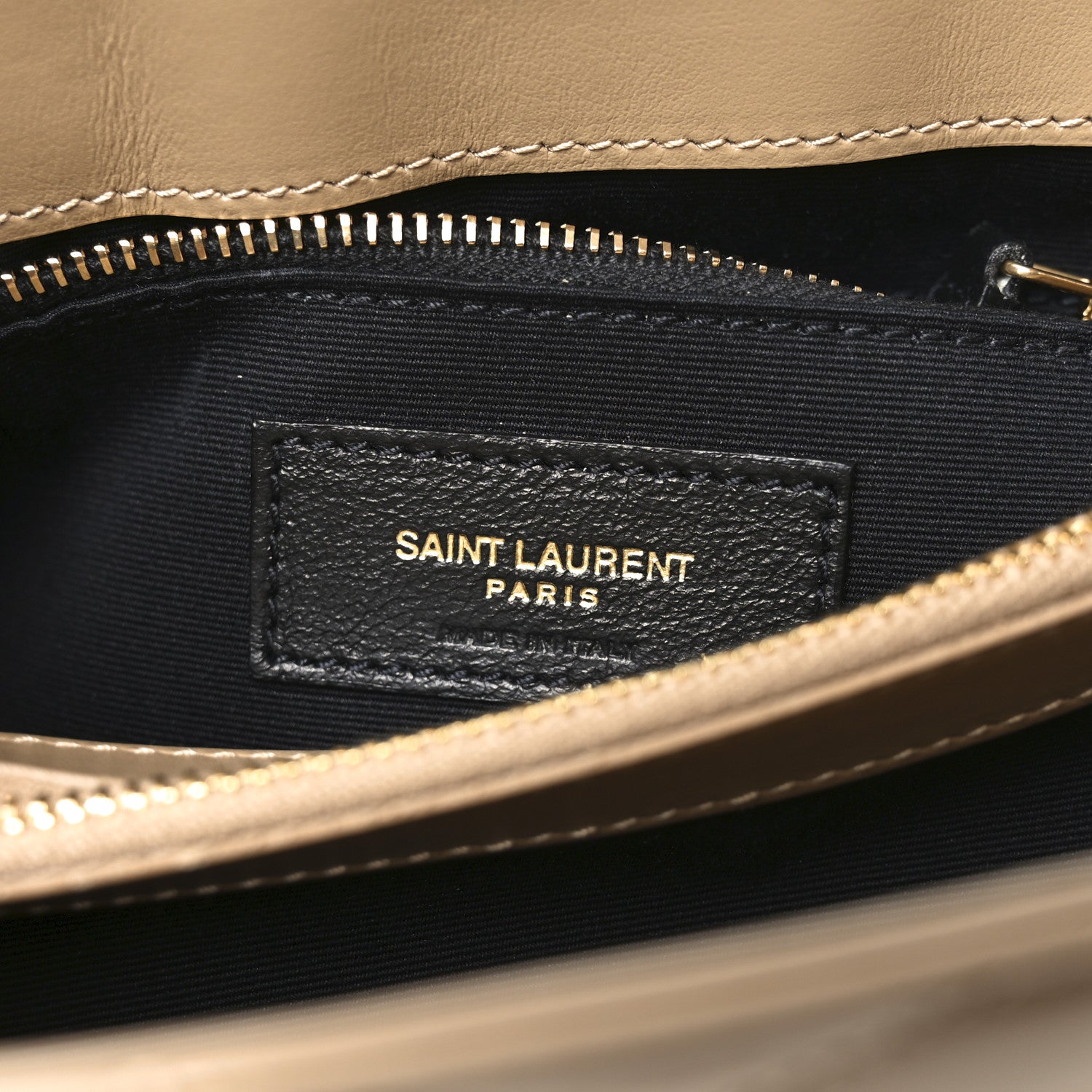 Calfskin Y Quilted Monogram Medium Loulou Chain Satchel Natural Tan