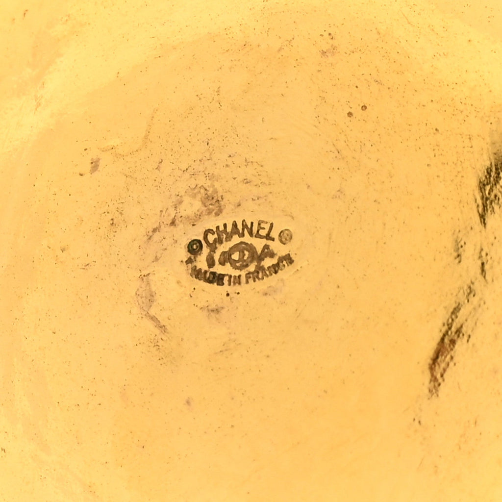 CC Medallion Long Chain Necklace Gold