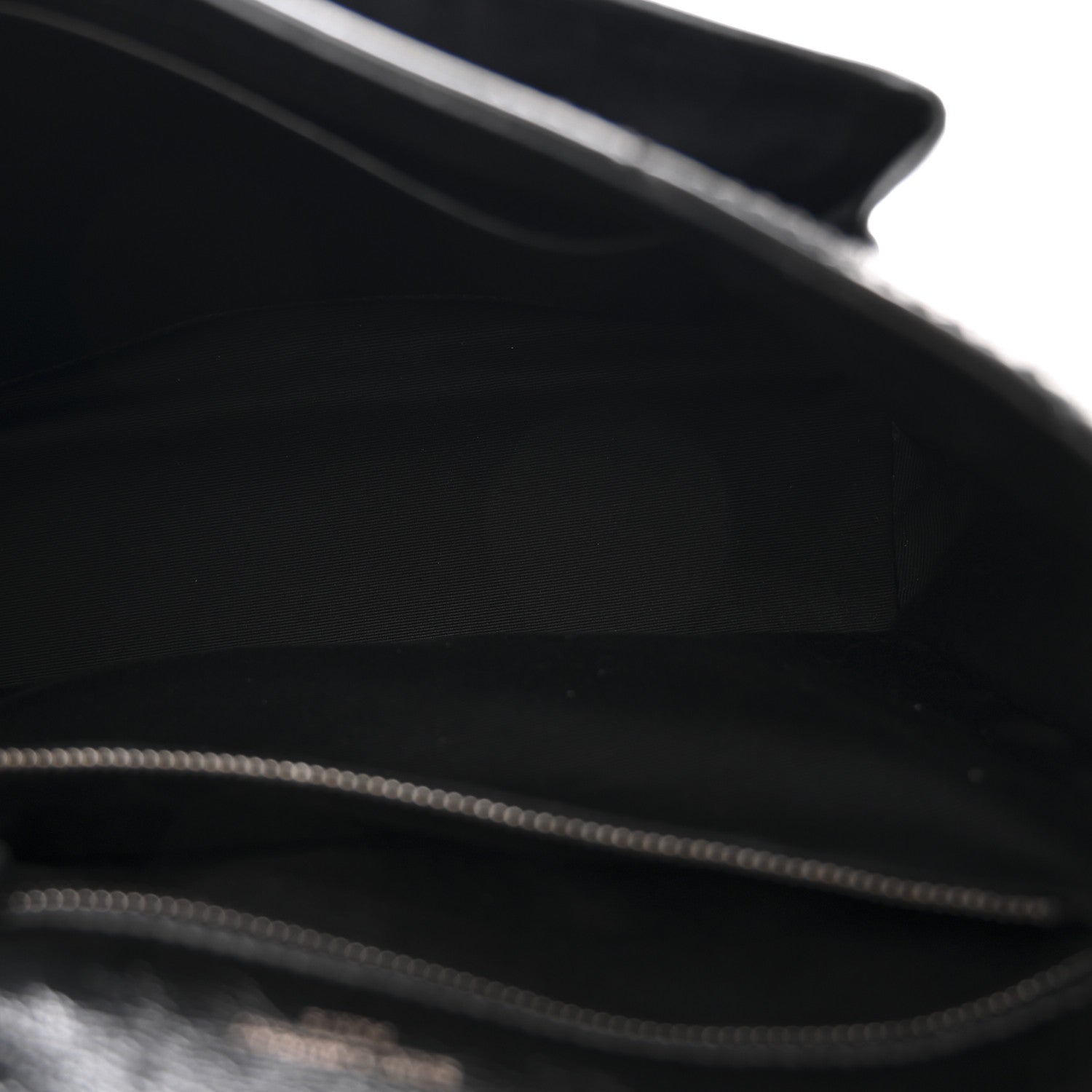 Crinkled Calfskin Matelasse Monogram Medium Niki Chain Satchel Black