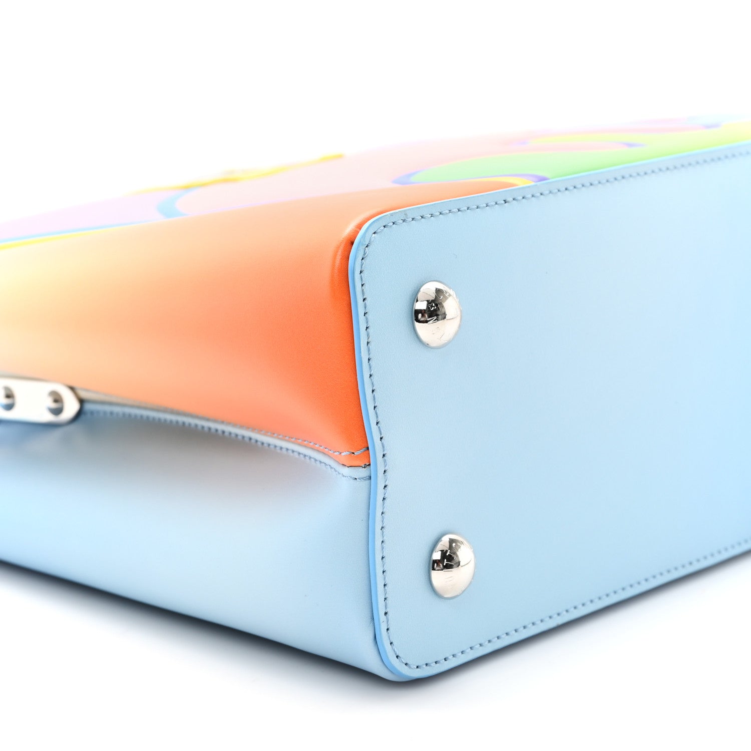 Calfskin Plexiglass ArtyCapucines PM Sam Falls Multicolor