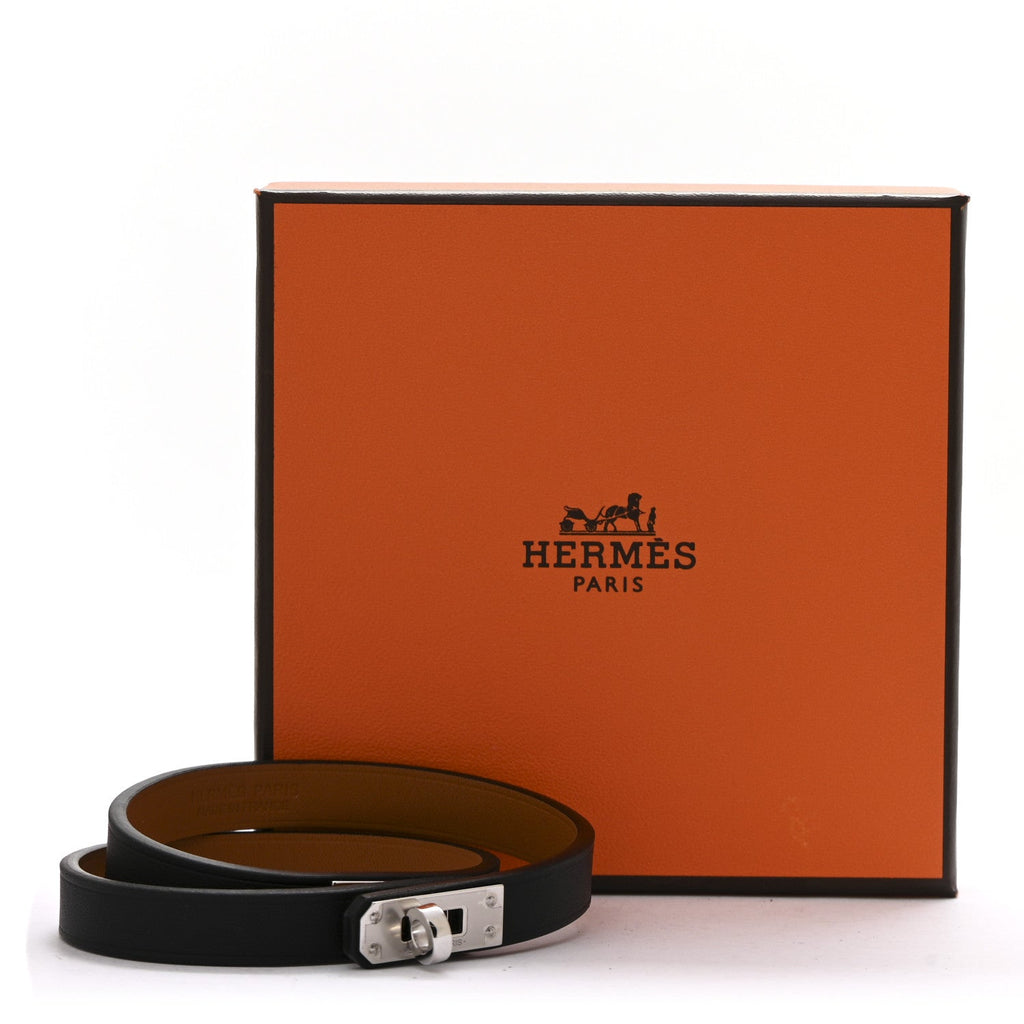 Box Kelly Double Tour Bracelet T4 Black