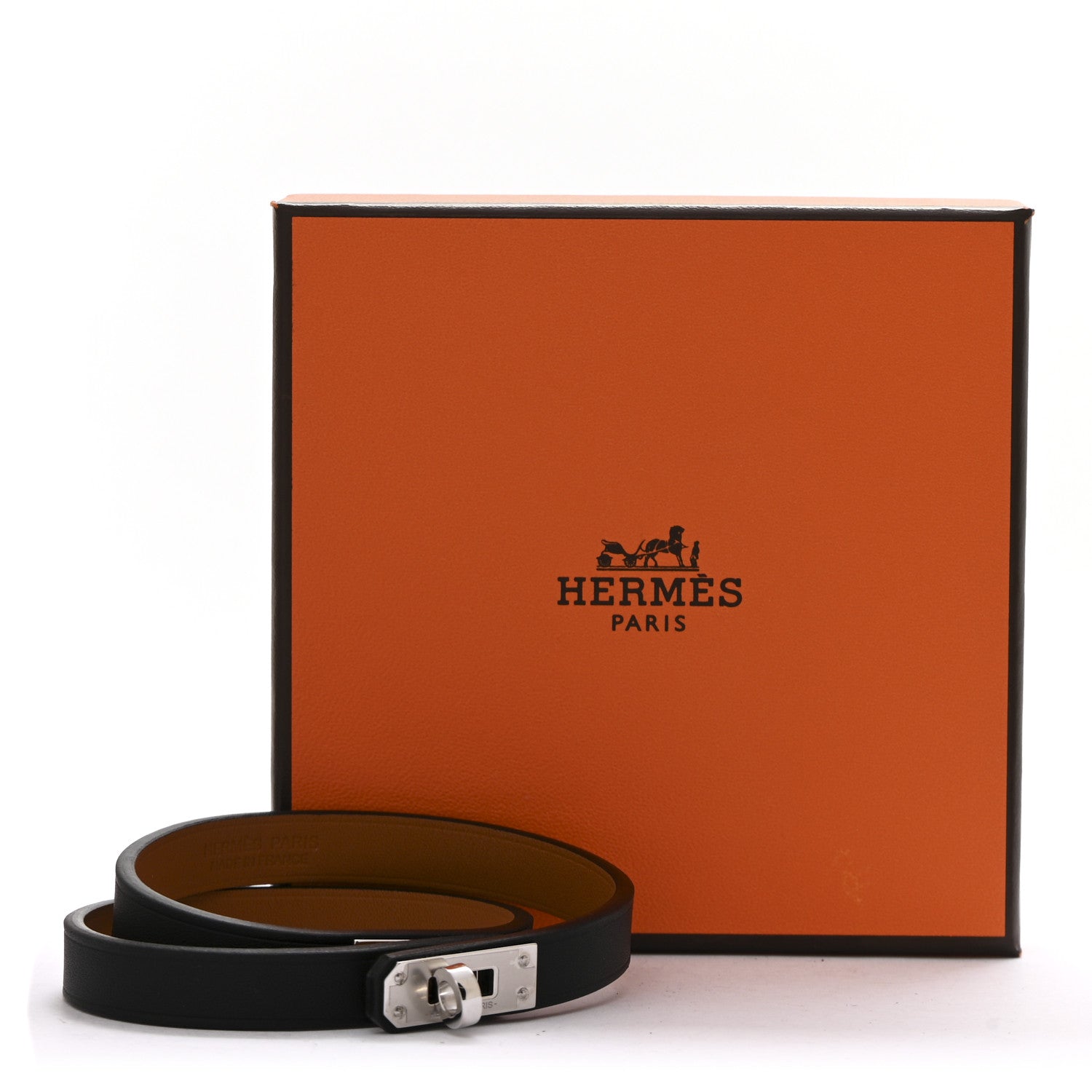 Box Kelly Double Tour Bracelet T4 Black