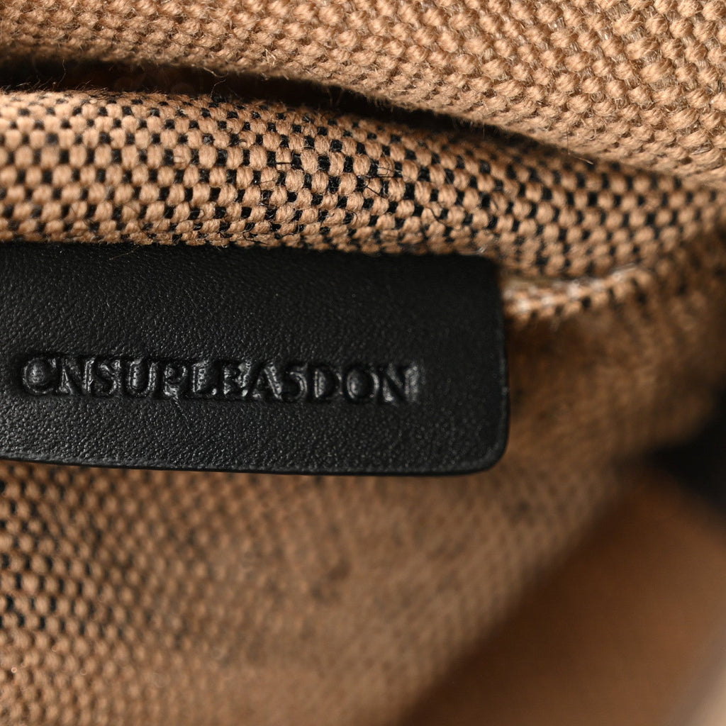 Canvas Mega Check Medium Ashby Hobo Black