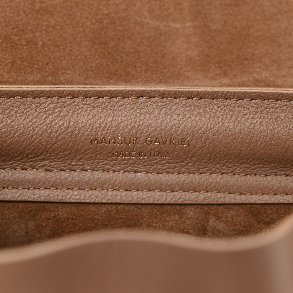 Calfskin Mini Soft Lady Bag Biscotto