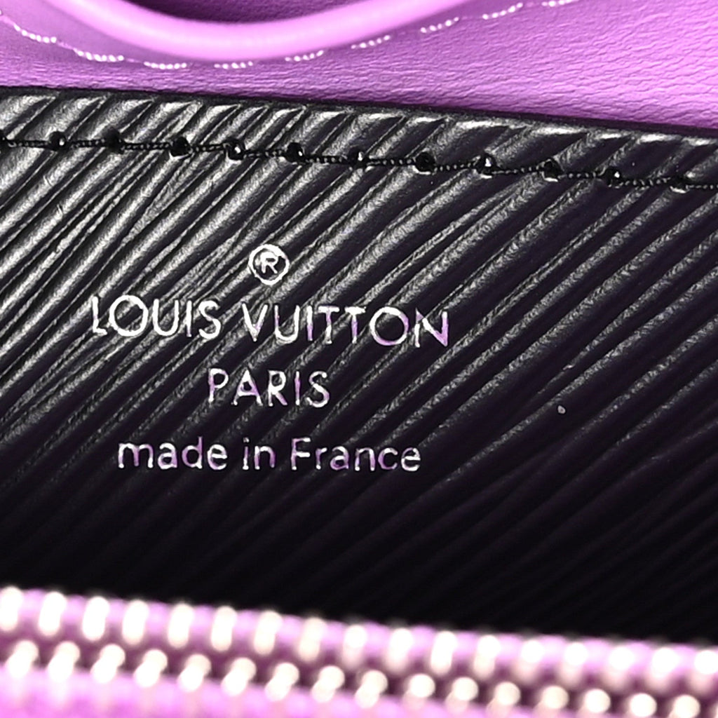 Epi Twist Triple Chain Shoulder Bag MM Black