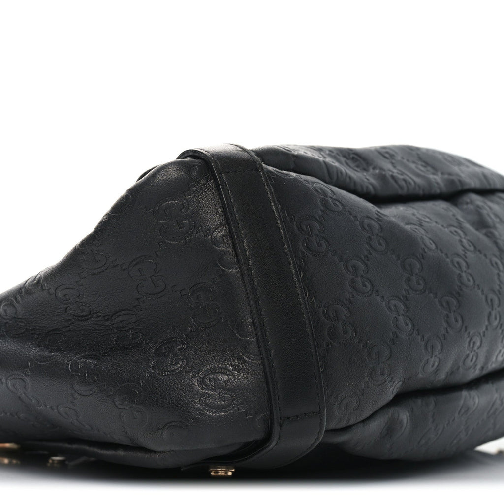 Calfskin Medium Abbey Shoulder Bag Black