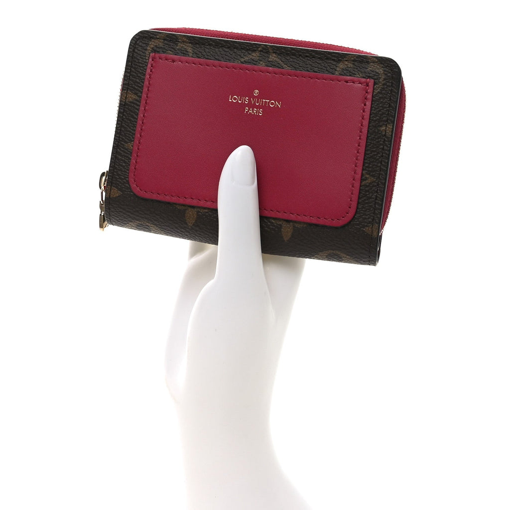 Monogram Lou Zippy Compact Wallet Red