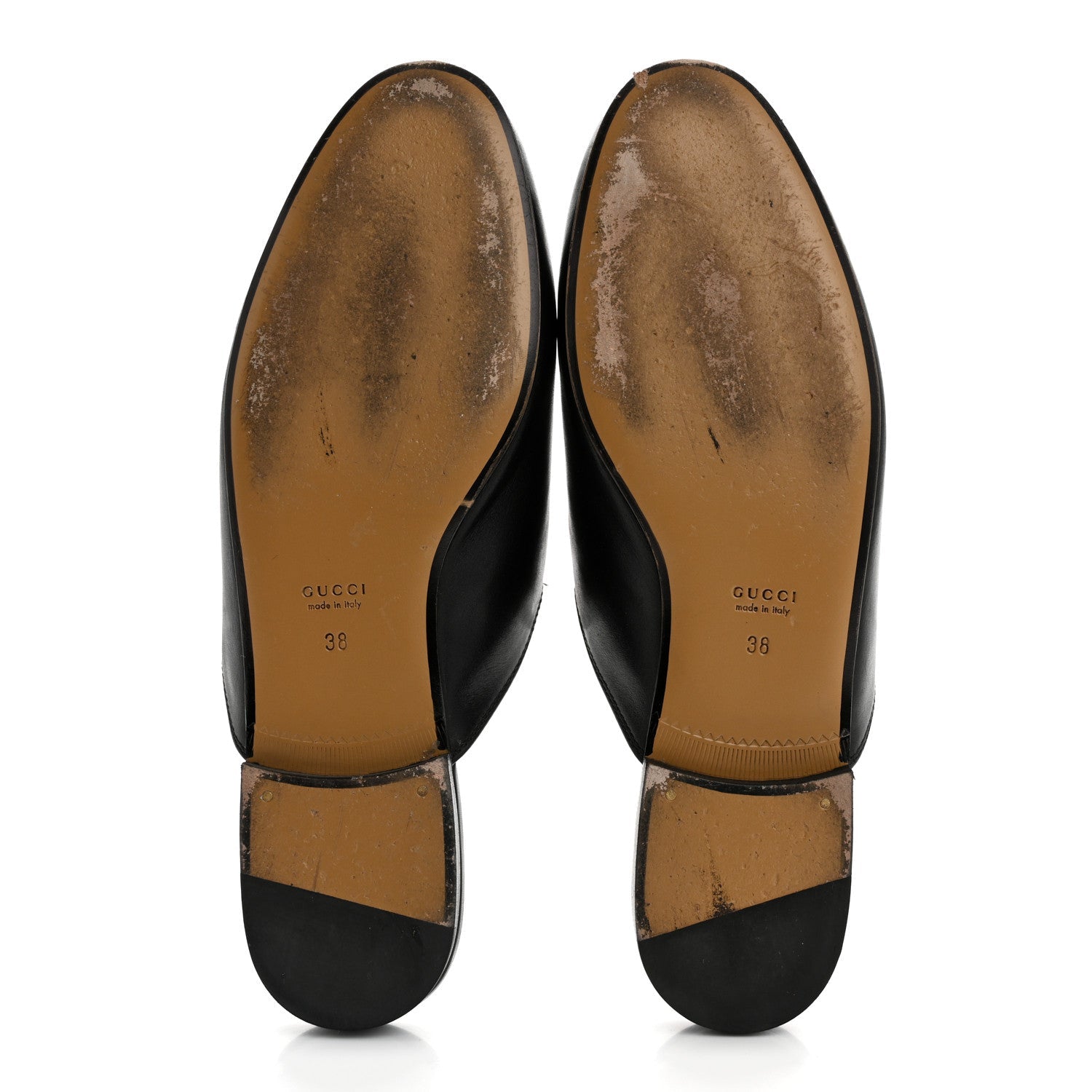 Calfskin Womens Princetown Slippers 38 Black