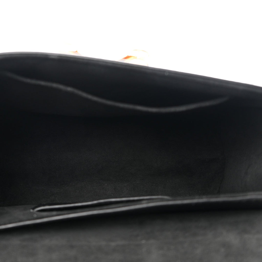 Lambskin Quilted Twist MM Black