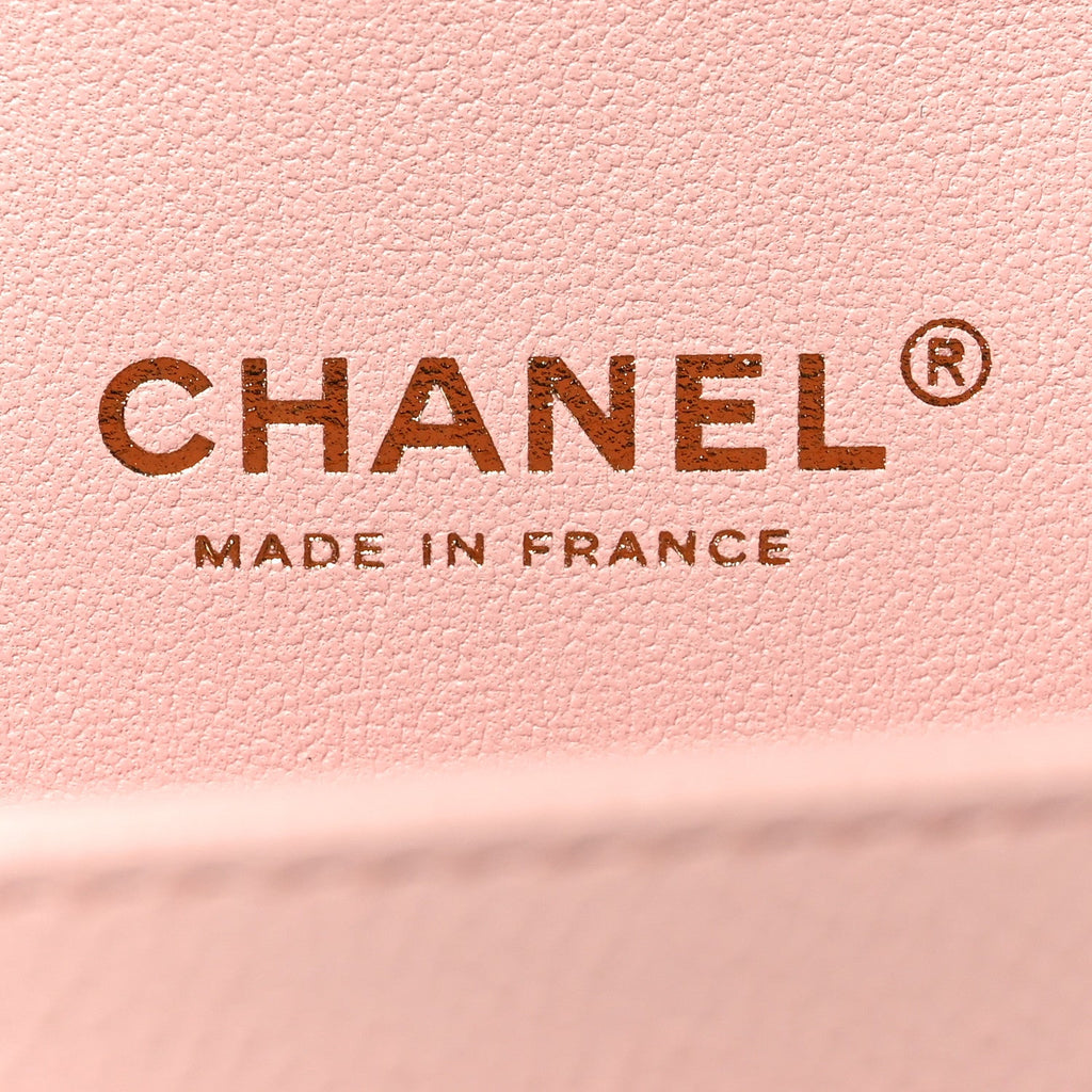 Caviar Quilted Medium Double Flap Light Pink