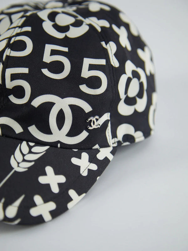 Chanel CC Logo Graffiti Baseball Cap