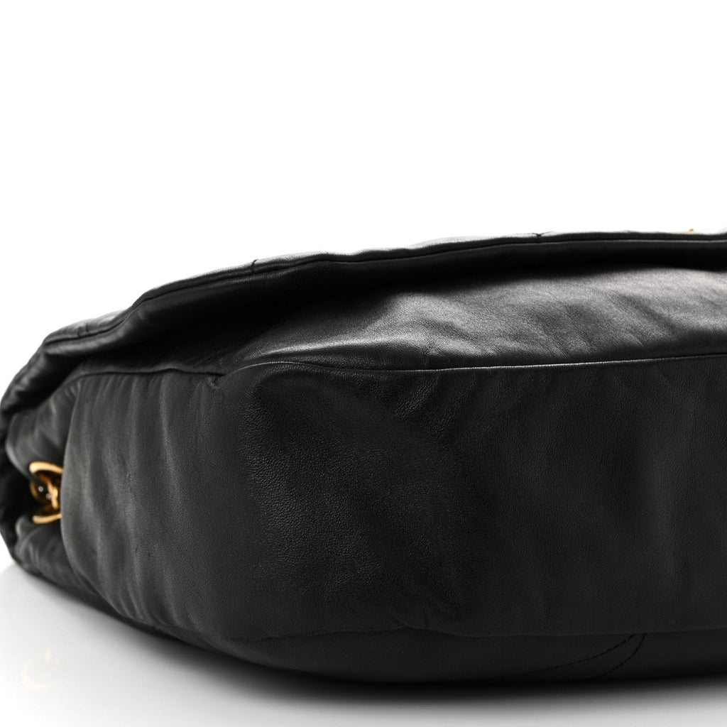 Lambskin Matelasse Monogram Large Jamie 4.3 Black