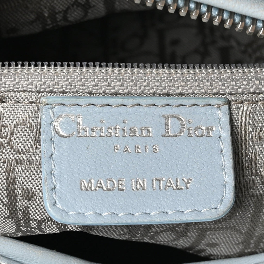 Lambskin Cannage Medium Lady Dior Light Blue