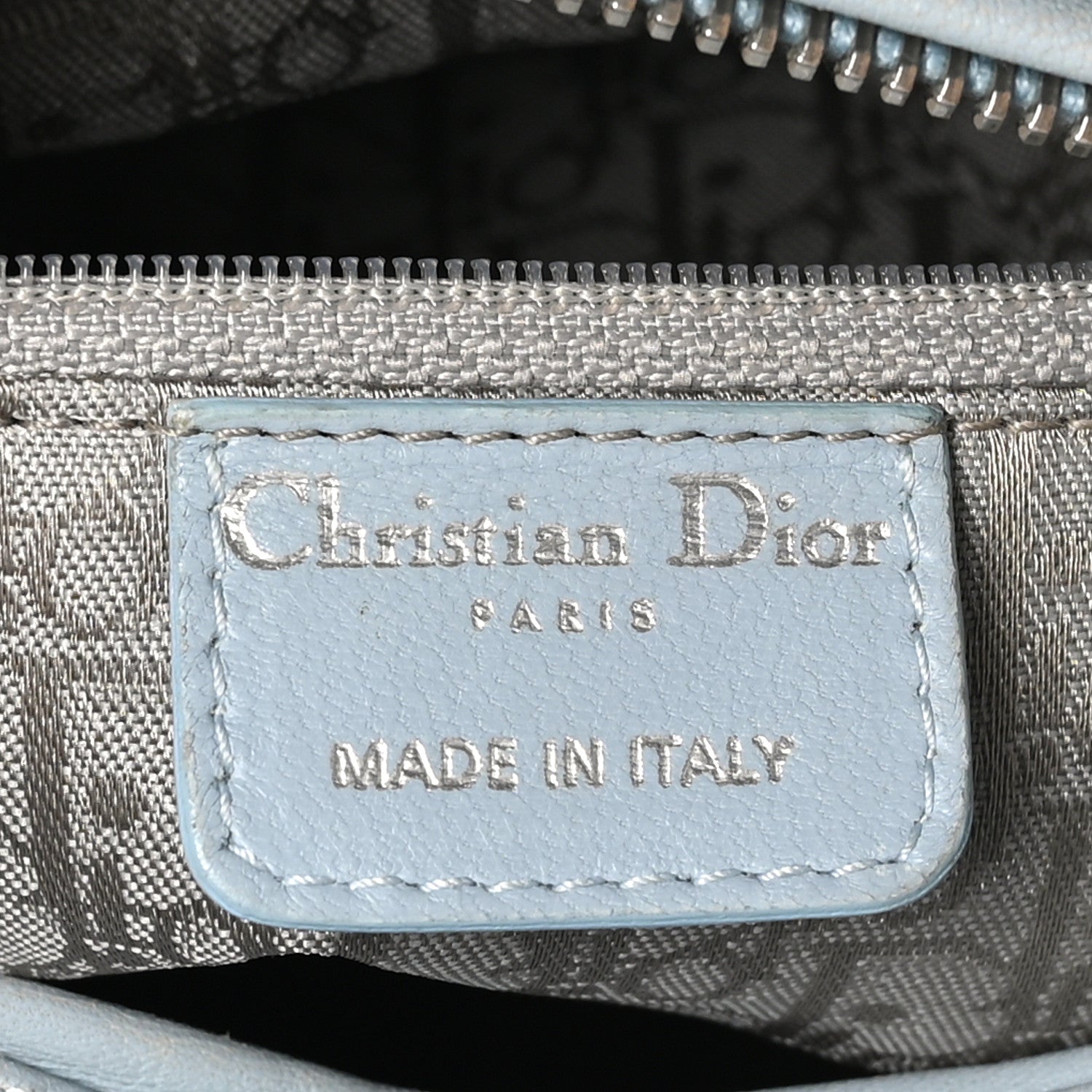 Lambskin Cannage Medium Lady Dior Light Blue