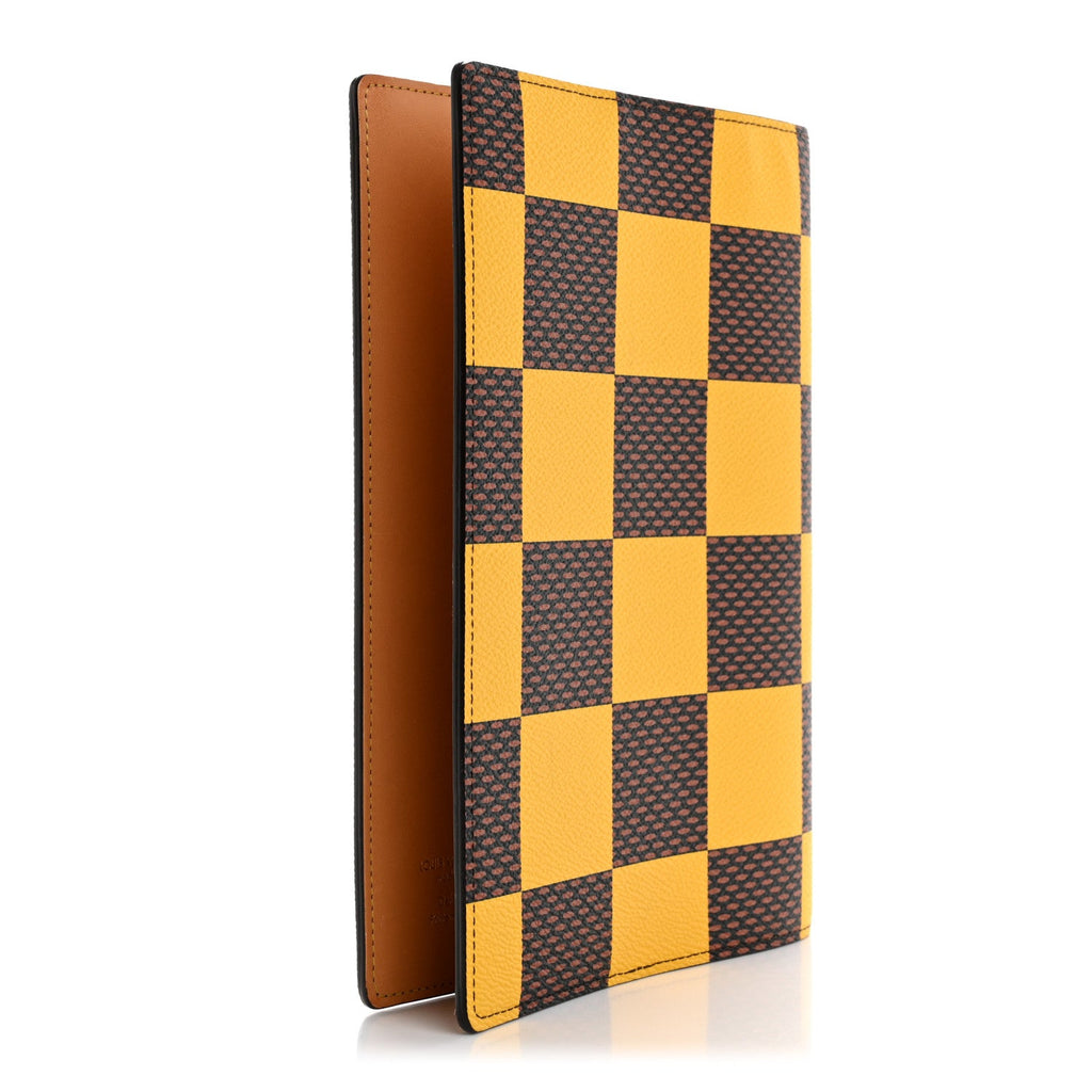 Damier Pop Auguste Notebook Cover Yellow