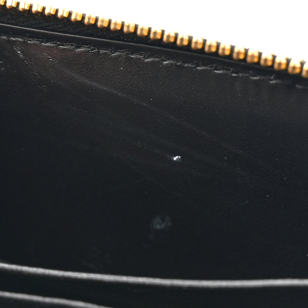 Guccissima Zip Around Card Case Black