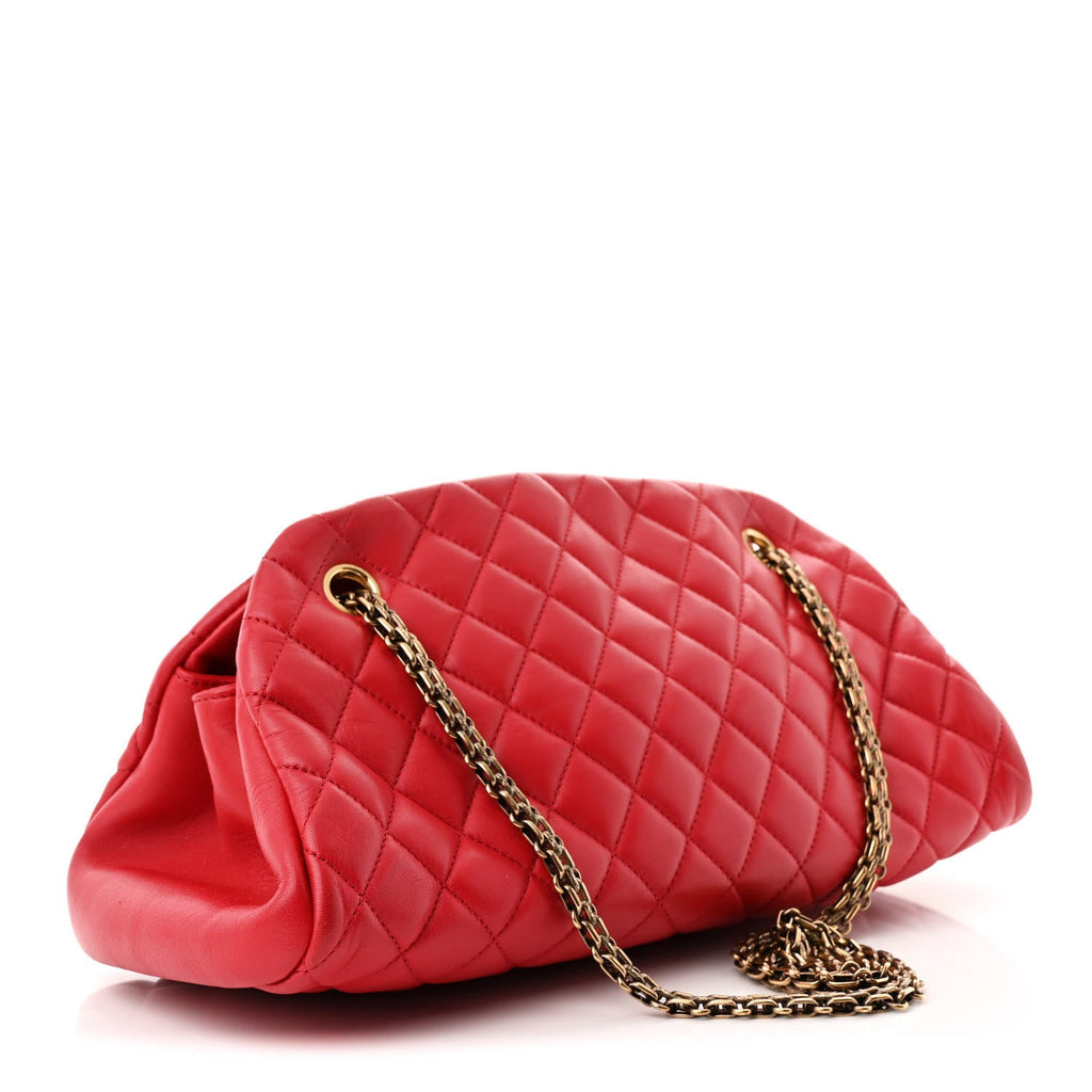 Lambskin Quilted Medium Just Mademoiselle Red