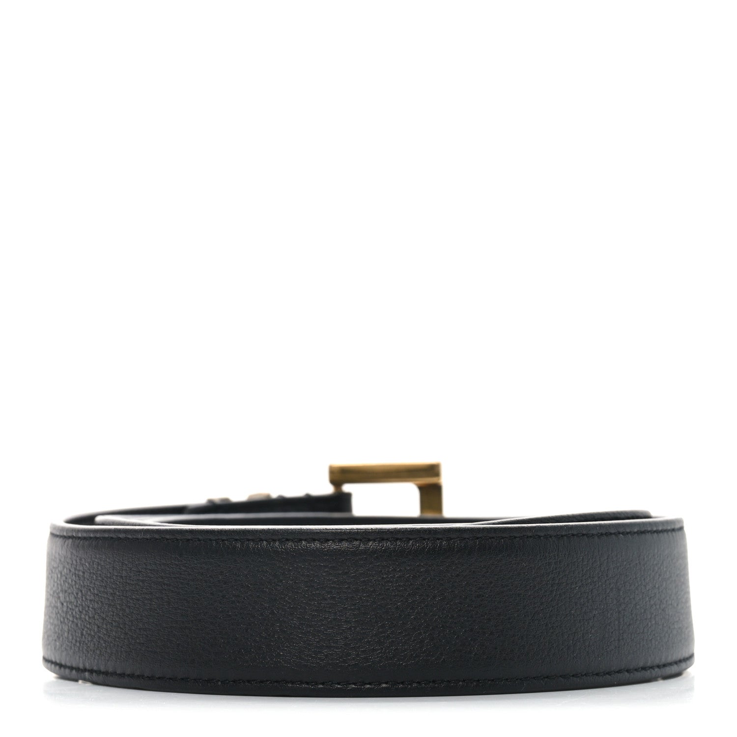 Lambskin Monogram Cassandre Square Buckle Belt 100 40 Black