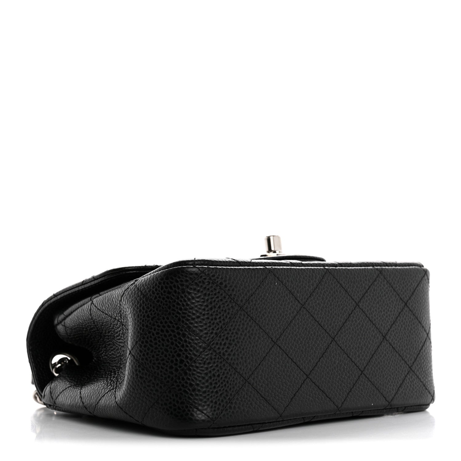 Caviar Quilted Mini Square Flap Black
